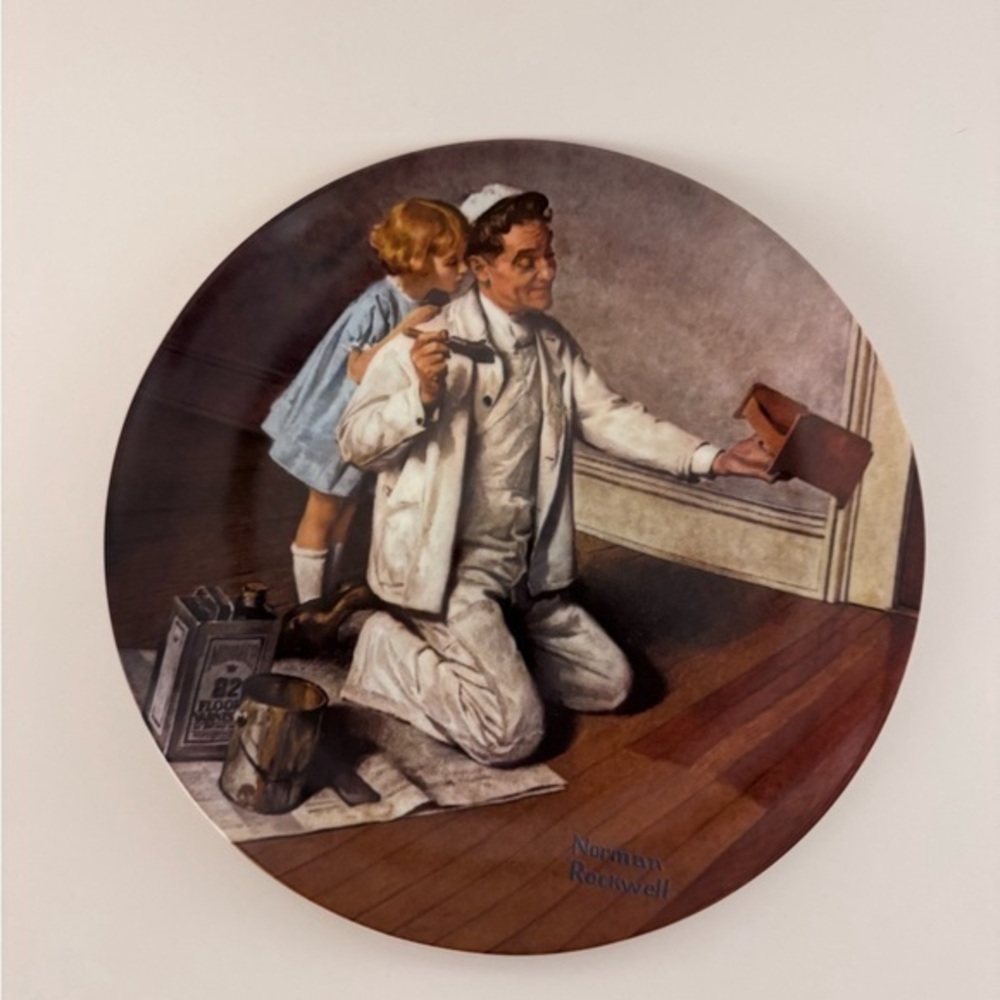 Norman‎ Rockwell's "The Painter" Collector Plate